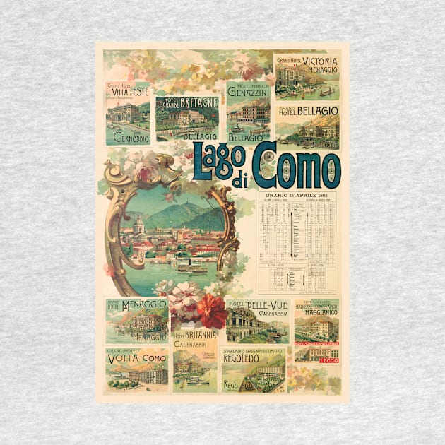 Lago di Como Italy Vintage Poster 1893 by vintagetreasure